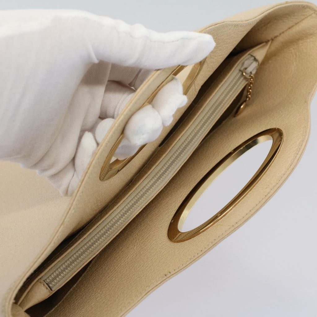 GUCCI Hand Bag Leather Cream 000 1553 0556 58212