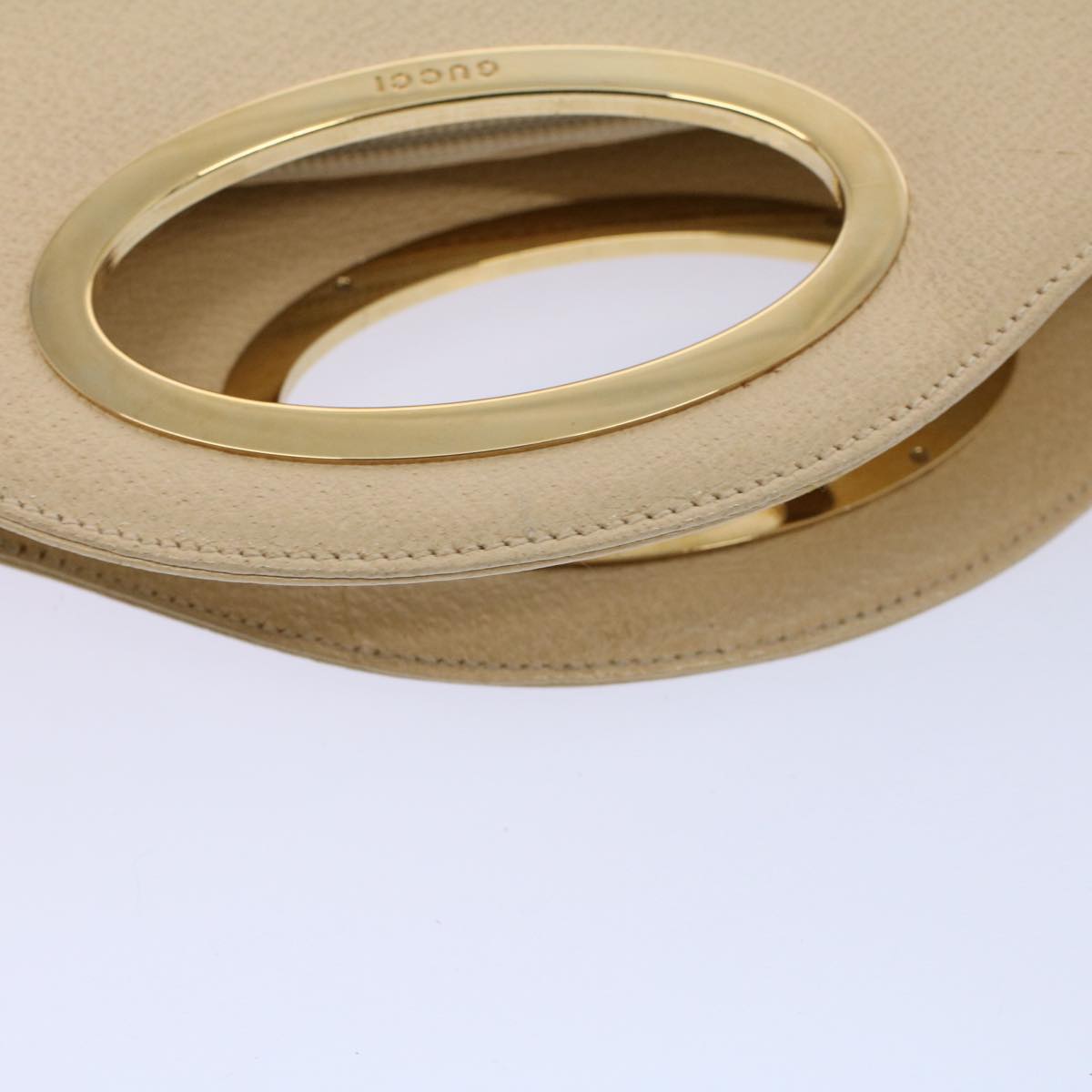 GUCCI Hand Bag Leather Cream 000 1553 0556 58212