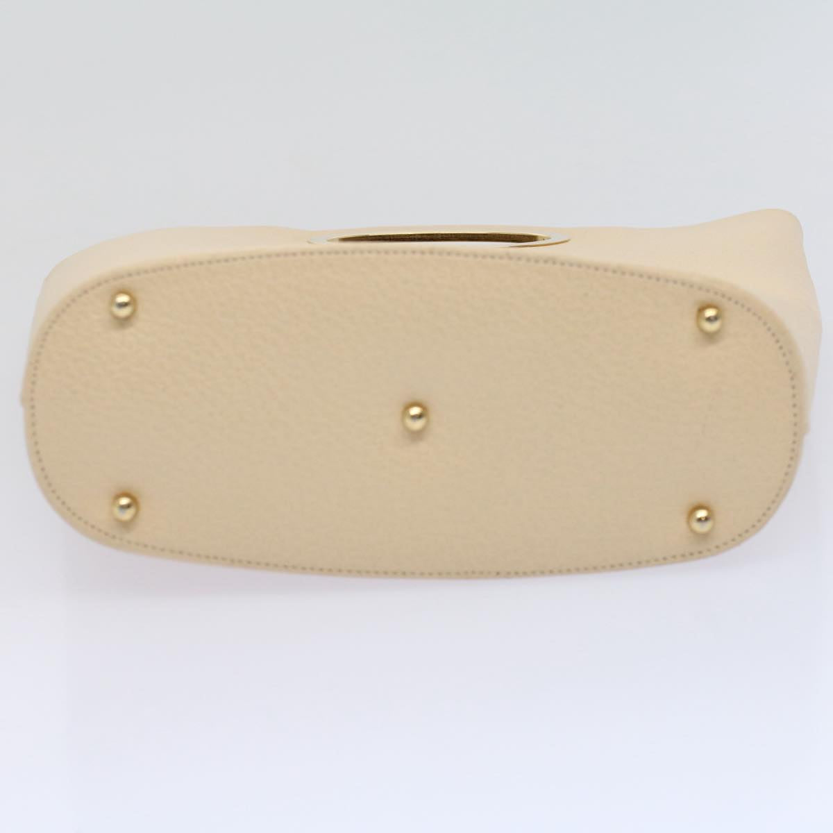 GUCCI Hand Bag Leather Cream 000 1553 0556 58212