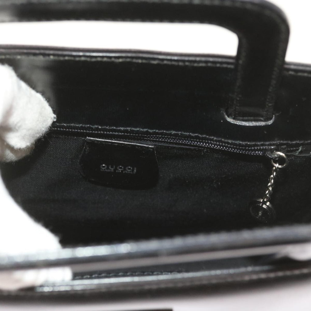 GUCCI Hand Bag Vinyl Black 002 2058 0454 5 58213