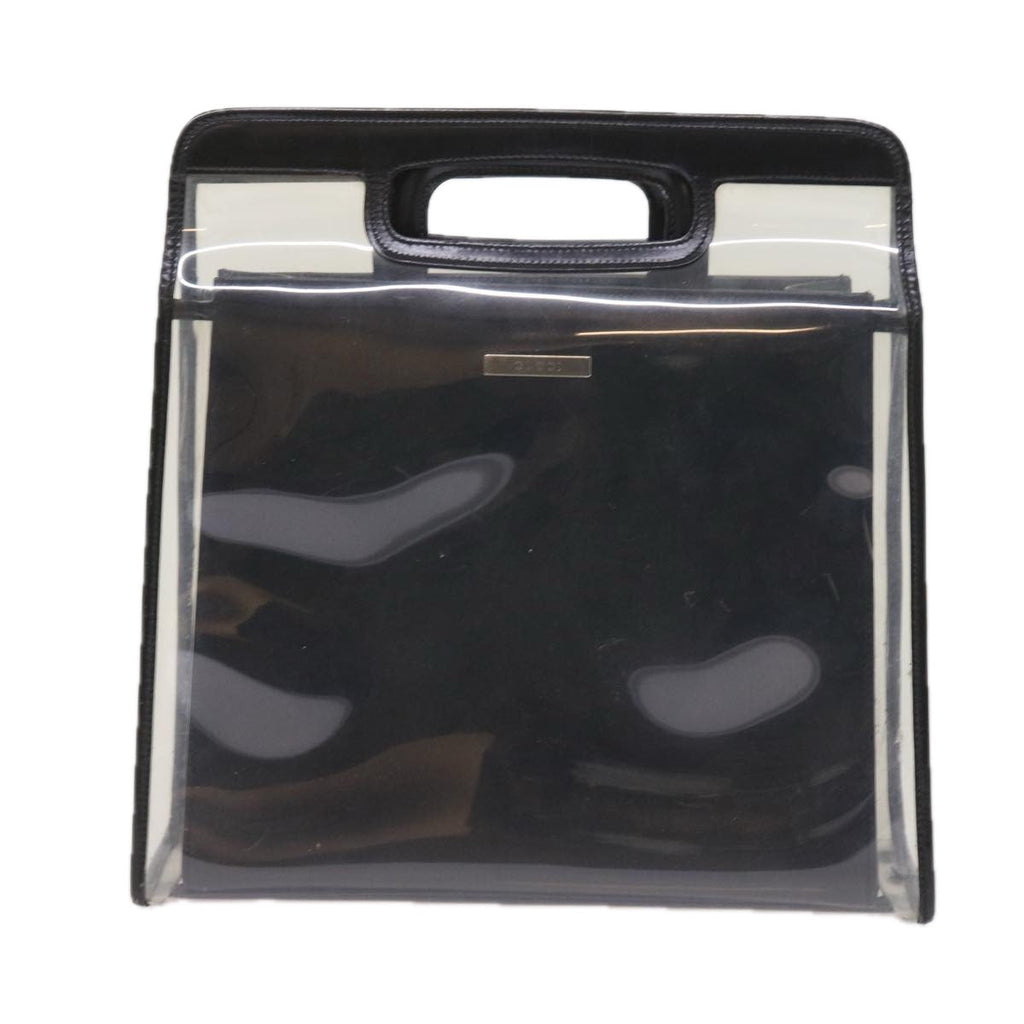 GUCCI Hand Bag Vinyl Black 002 2058 0454 5 58213