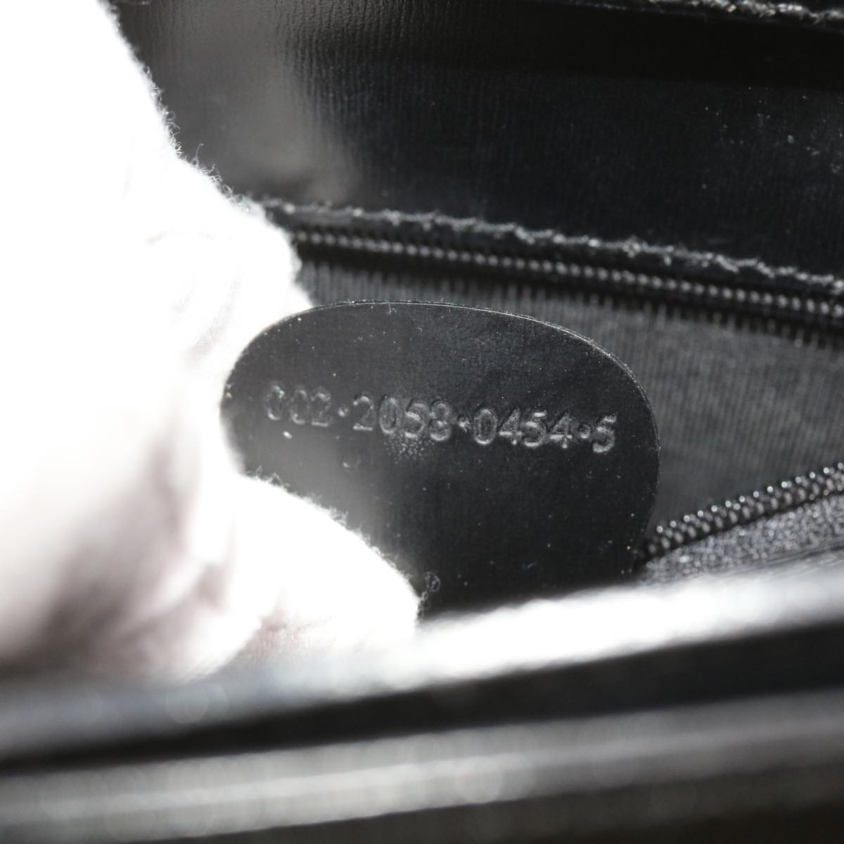 GUCCI Hand Bag Vinyl Black 002 2058 0454 5 58213