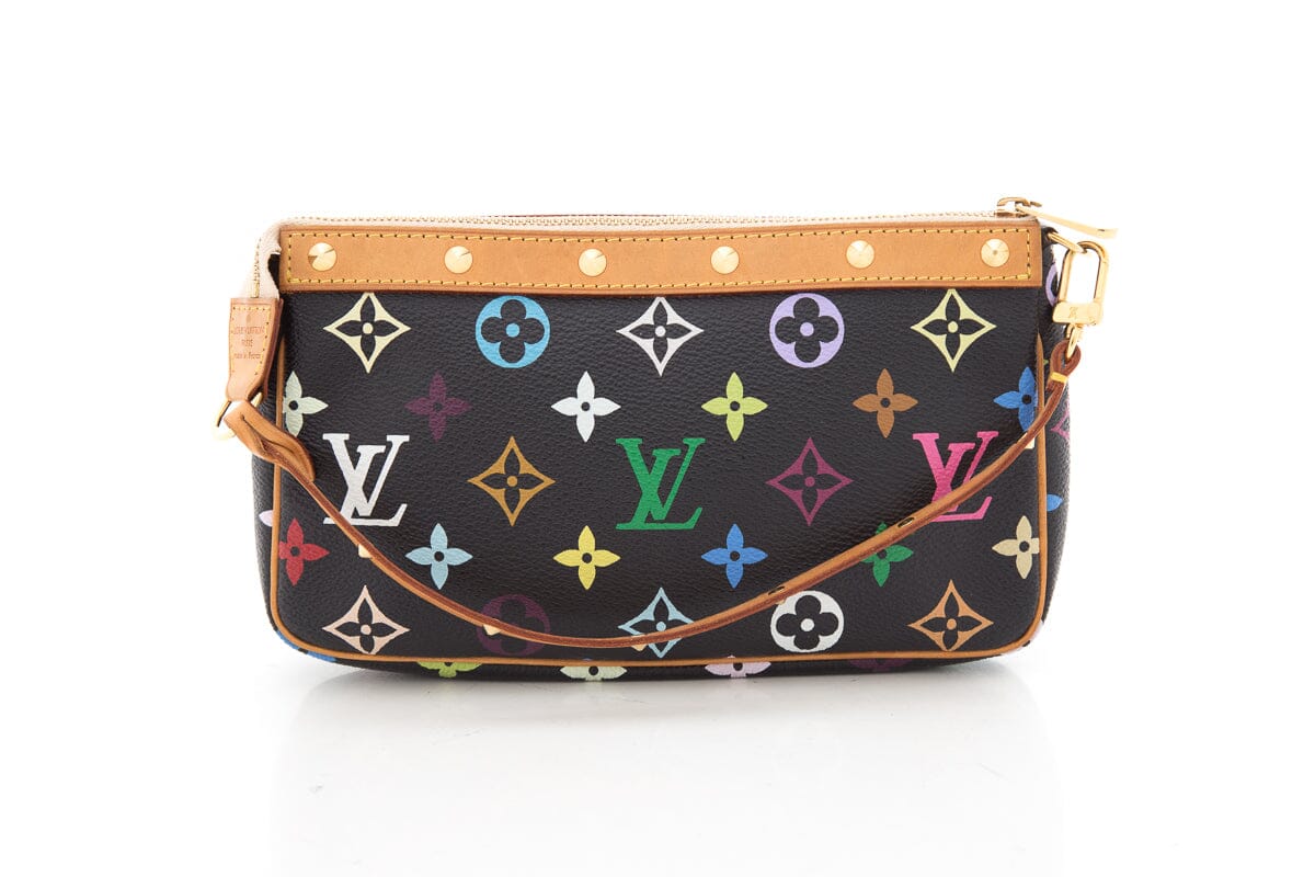 Louis Vuitton X Takasgi Murakami 2003 Multicolor Canvas Monogram Pochette