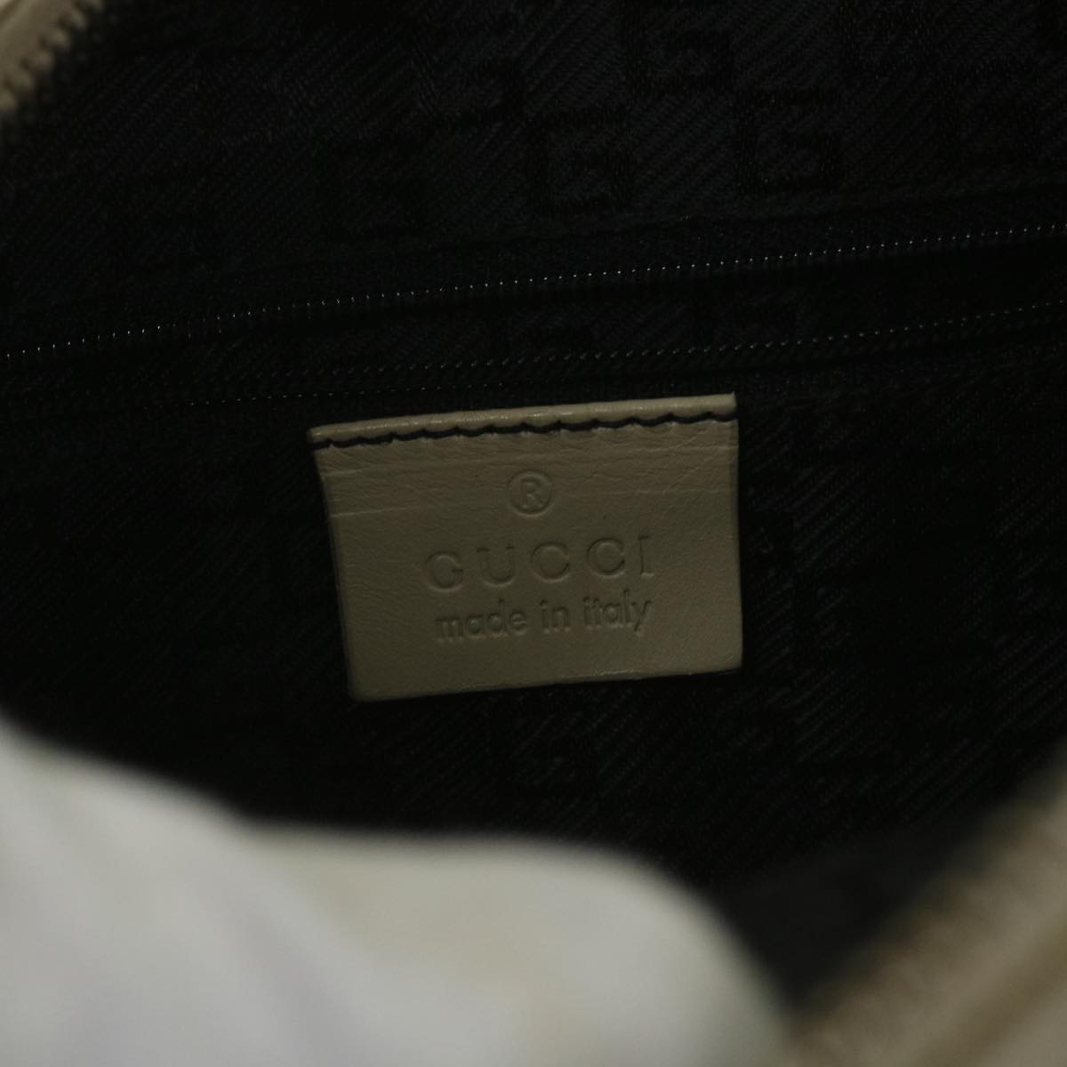 GUCCI Shoulder Bag Leather Beige 001 3814 203419 58412