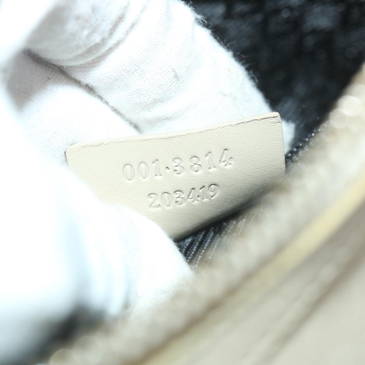 GUCCI Shoulder Bag Leather Beige 001 3814 203419 58412