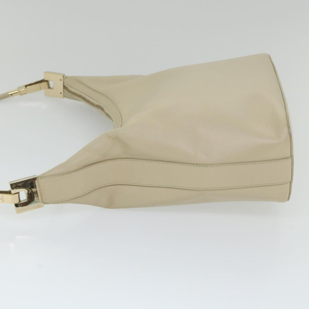 GUCCI Shoulder Bag Leather Beige 001 3814 203419 58412