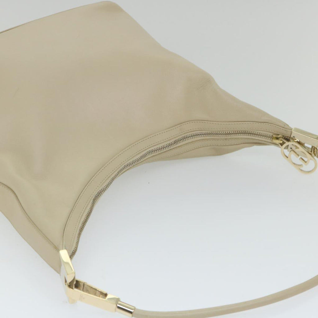 GUCCI Shoulder Bag Leather Beige 001 3814 203419 58412