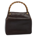 GUCCI Bamboo Hand Bag Leather Brown 000 0580 3444 58413