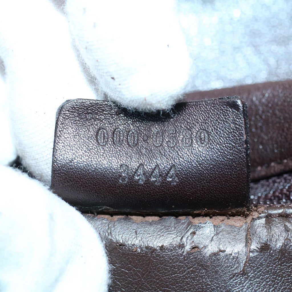 GUCCI Bamboo Hand Bag Leather Brown 000 0580 3444 58413