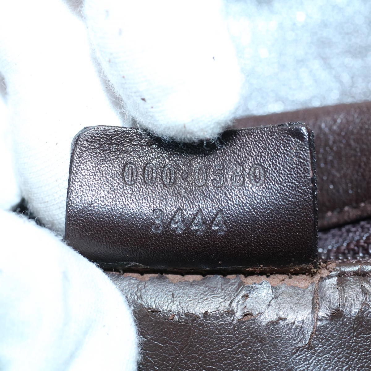 GUCCI Bamboo Hand Bag Leather Brown 000 0580 3444 58413