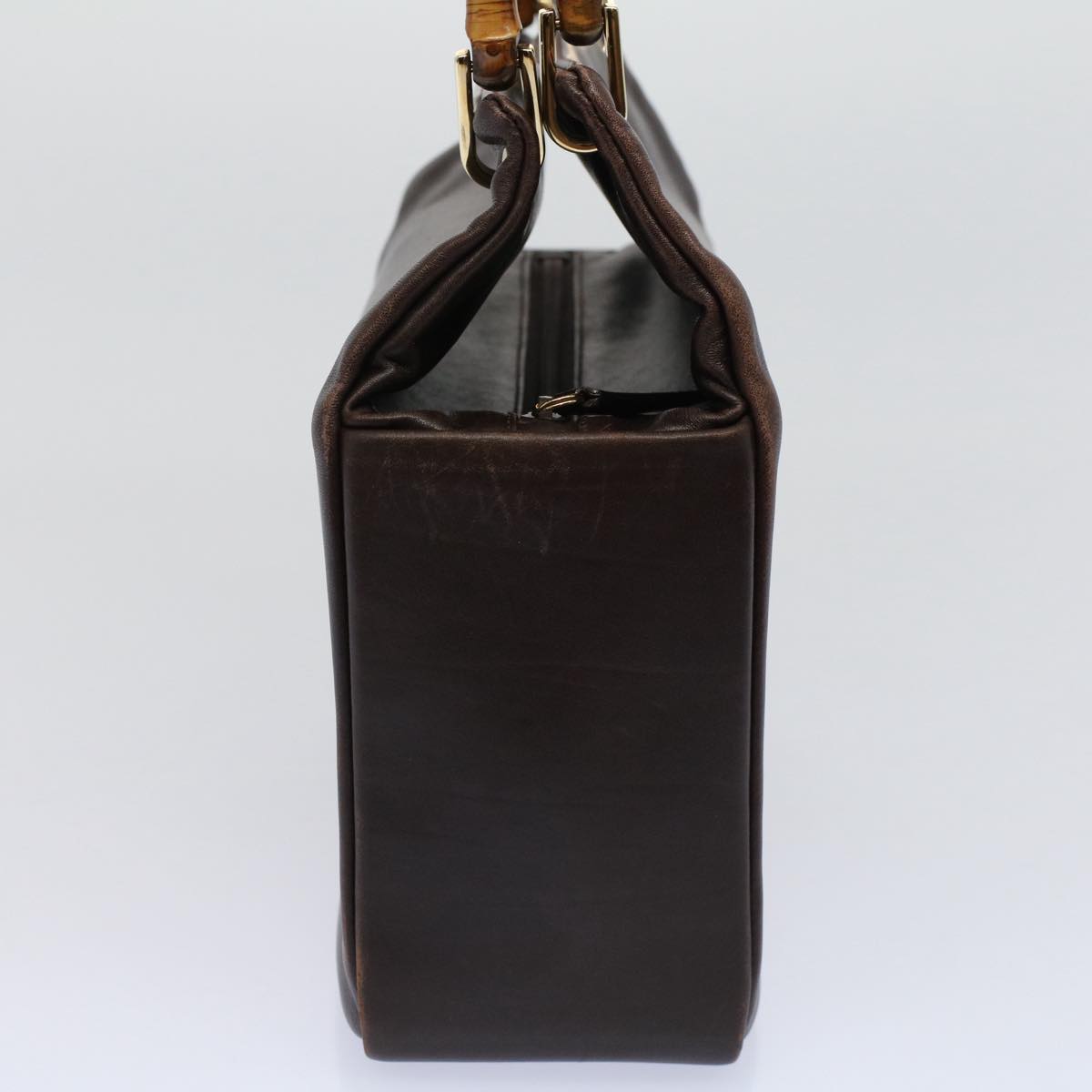 GUCCI Bamboo Hand Bag Leather Brown 000 0580 3444 58413