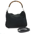 GUCCI Bamboo Hand Bag Nylon 2way Brown 001 2058 1577 58414