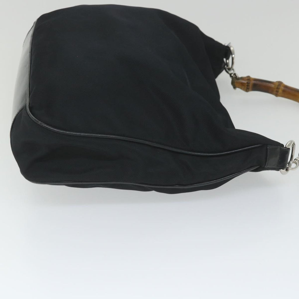 GUCCI Bamboo Hand Bag Nylon 2way Brown 001 2058 1577 58414
