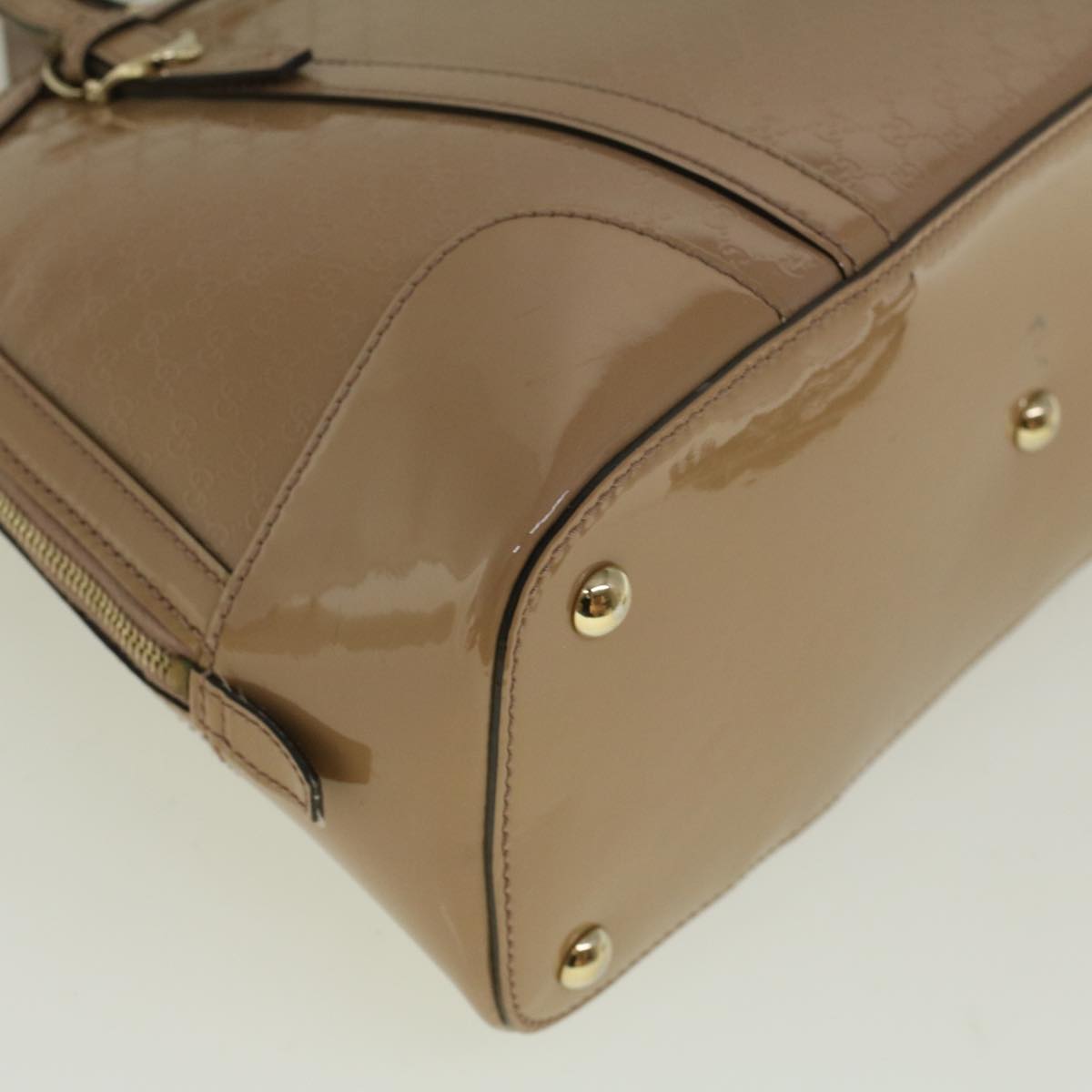 GUCCI Micro GG Canvas Hand Bag 2way Beige 309617 58415