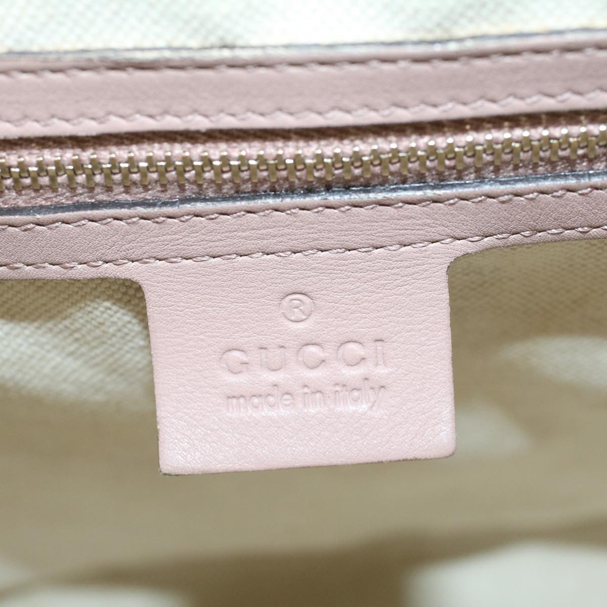 GUCCI Micro GG Canvas Hand Bag 2way Beige 309617 58415