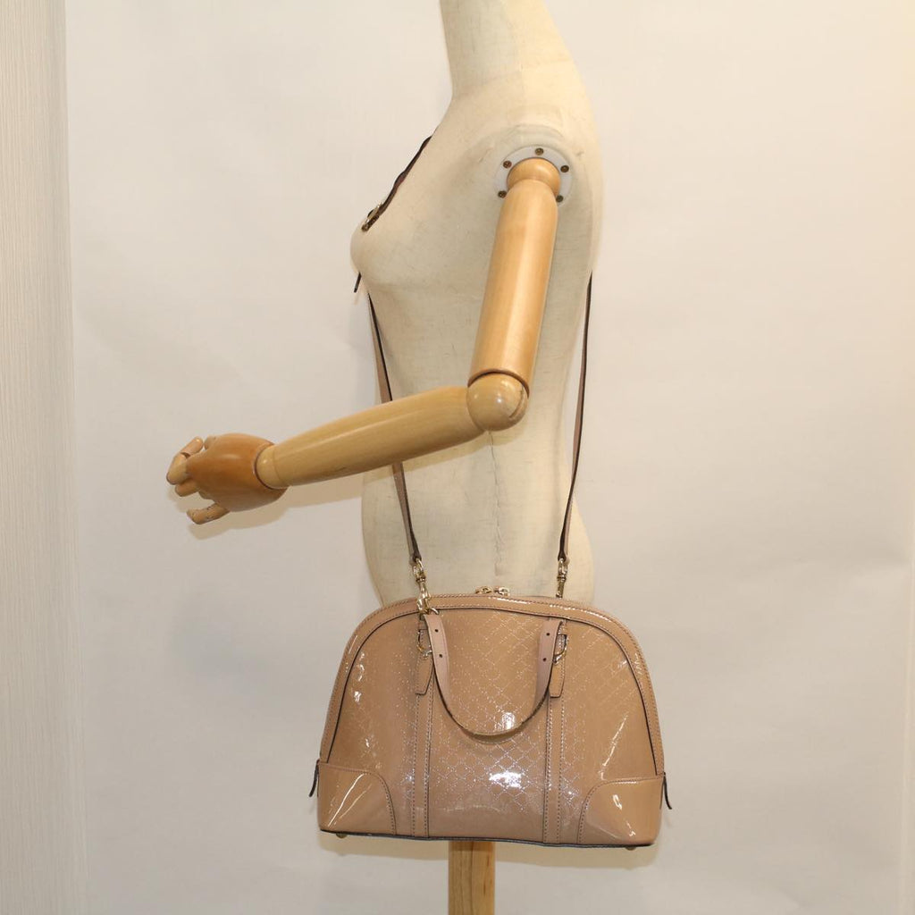 GUCCI Micro GG Canvas Hand Bag 2way Beige 309617 58415