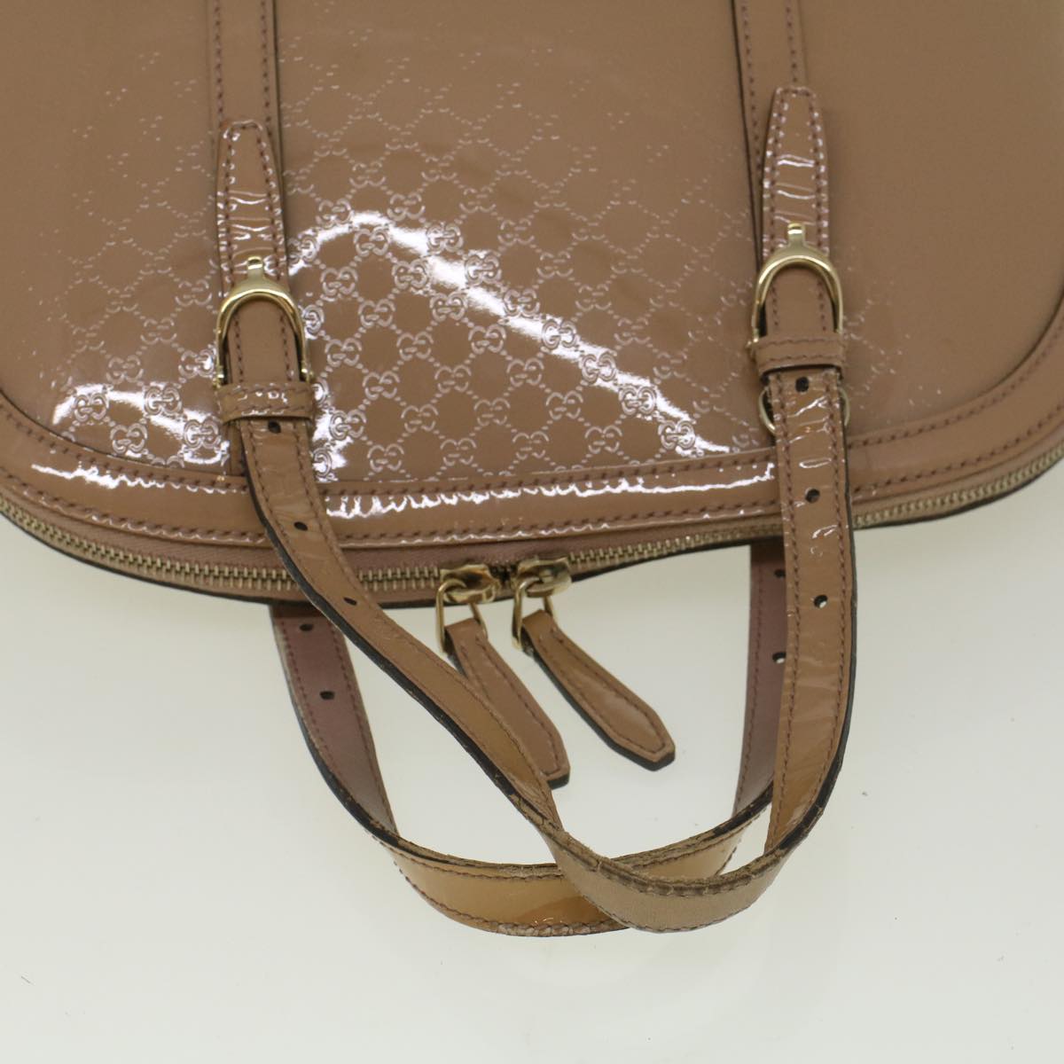 GUCCI Micro GG Canvas Hand Bag 2way Beige 309617 58415