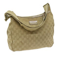 GUCCI GG Canvas Shoulder Bag Beige 90762 58417