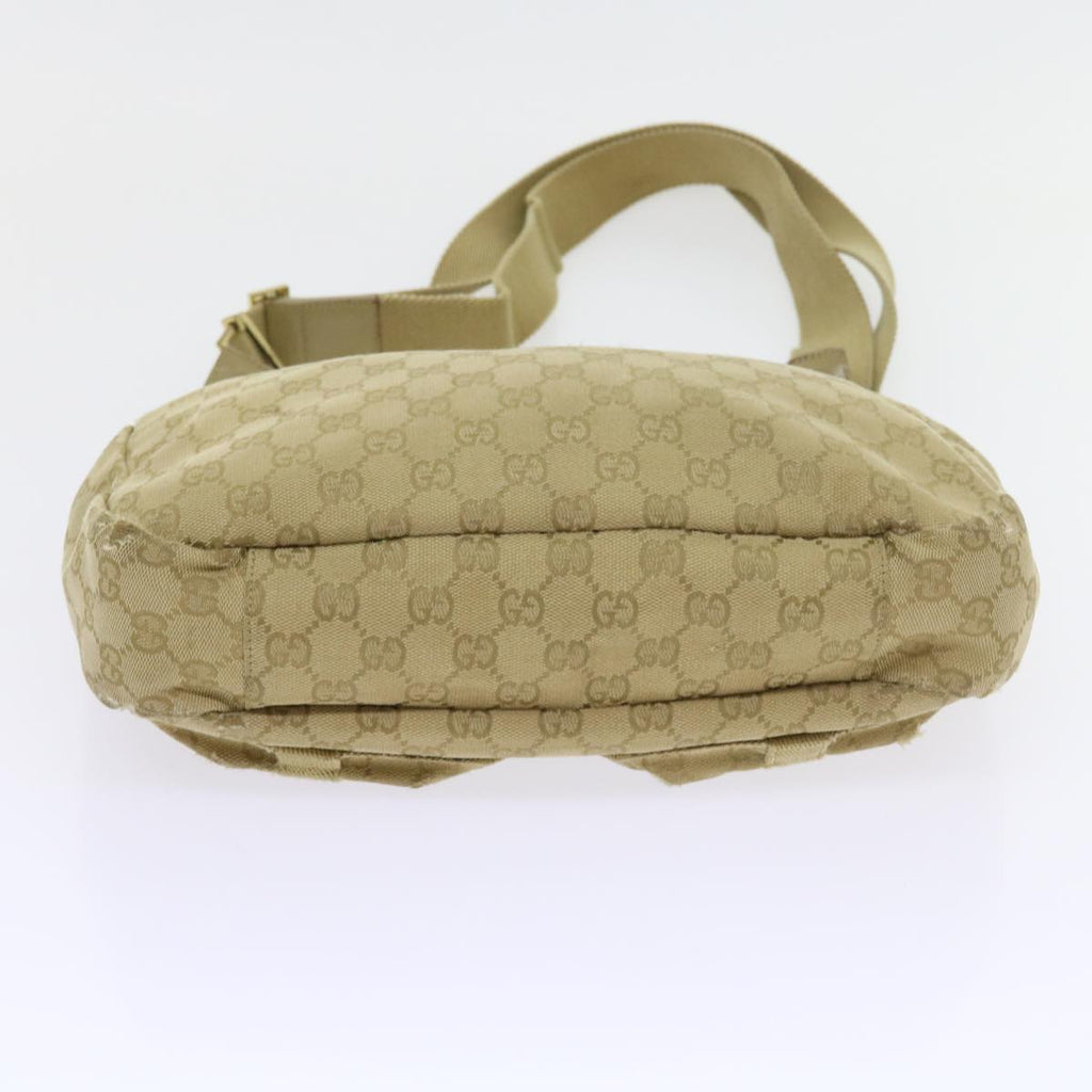 GUCCI GG Canvas Shoulder Bag Beige 90762 58417