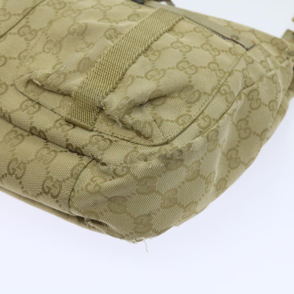 GUCCI GG Canvas Shoulder Bag Beige 90762 58417