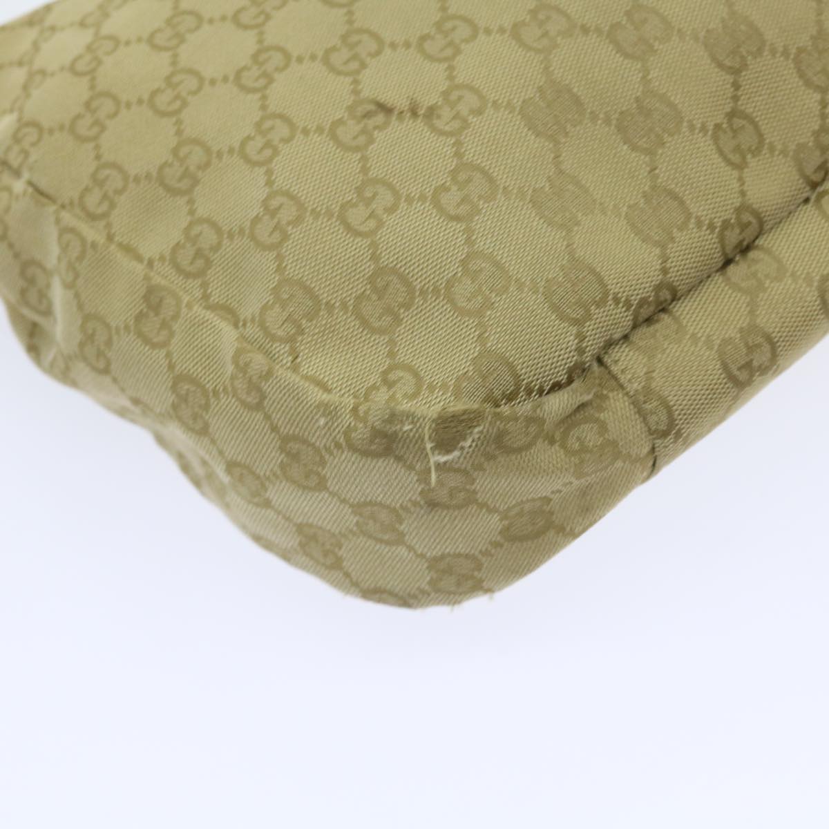 GUCCI GG Canvas Shoulder Bag Beige 90762 58417