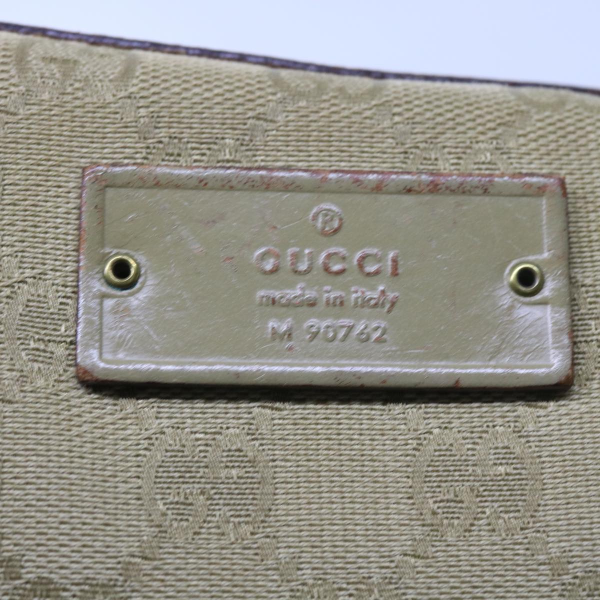 GUCCI GG Canvas Shoulder Bag Beige 90762 58417