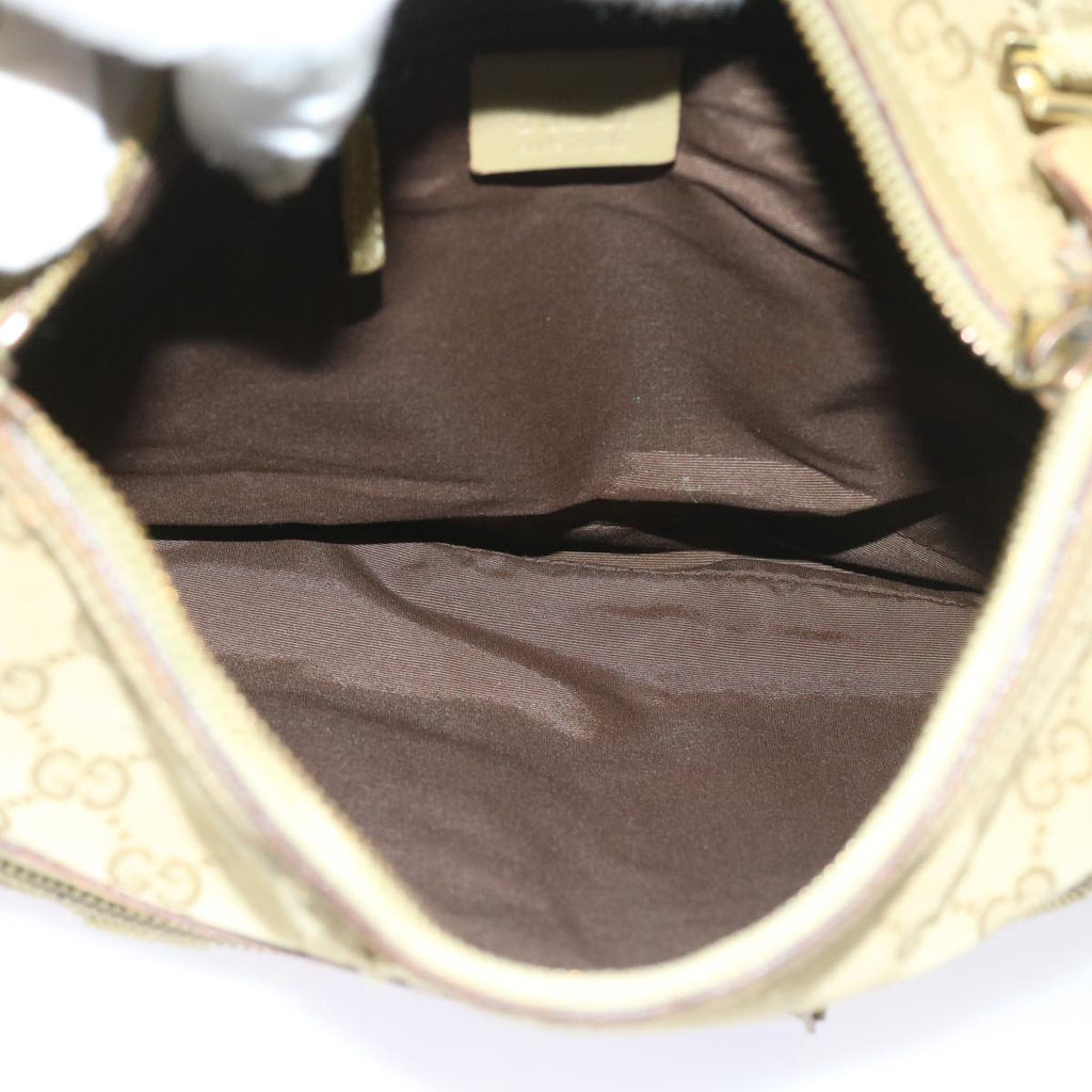 GUCCI GG Canvas Shoulder Bag Beige 90762 58417