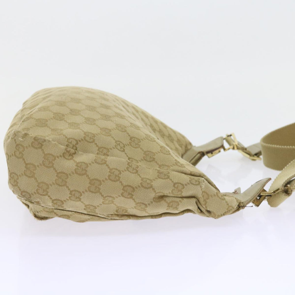 GUCCI GG Canvas Shoulder Bag Beige 90762 58417