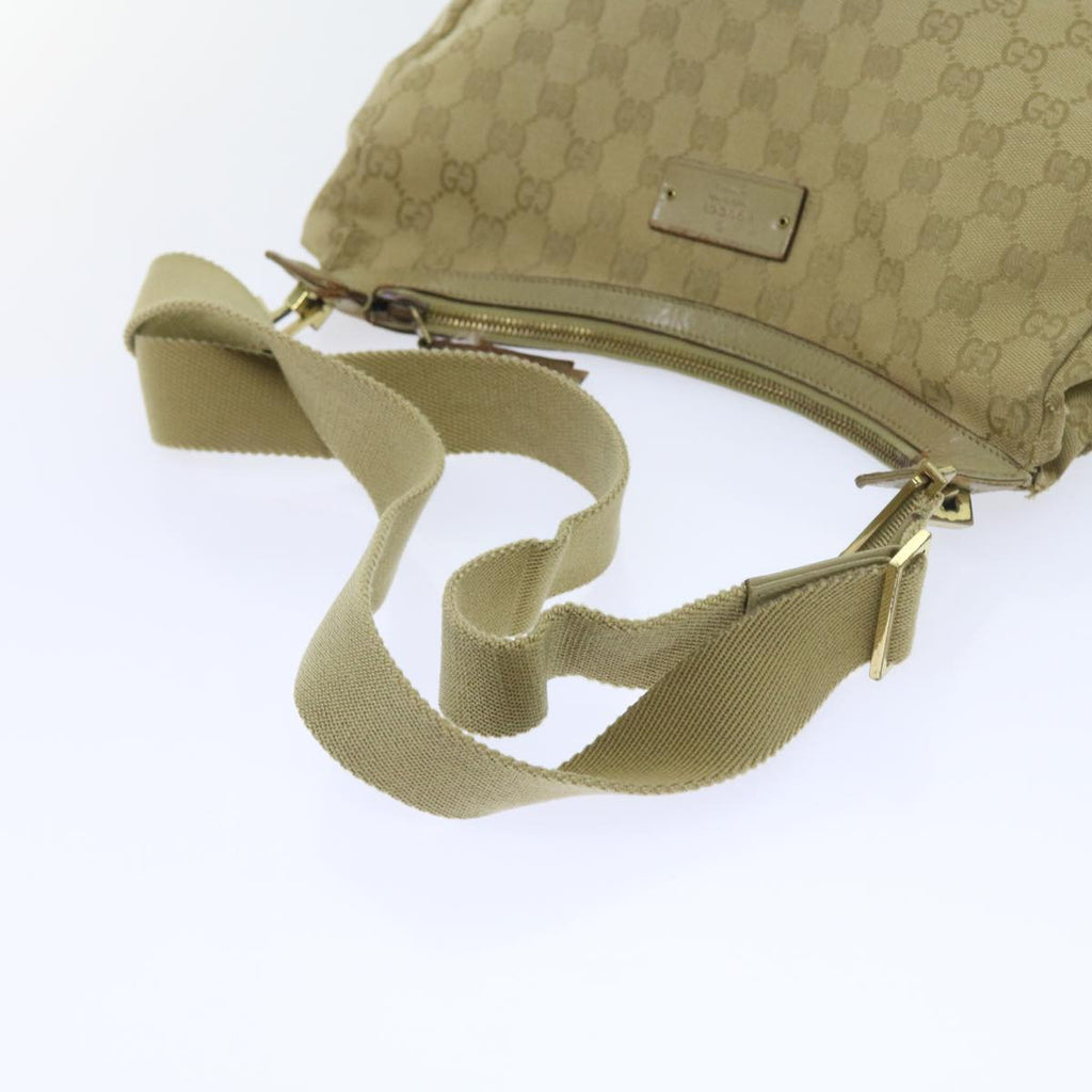 GUCCI GG Canvas Shoulder Bag Beige 90762 58417