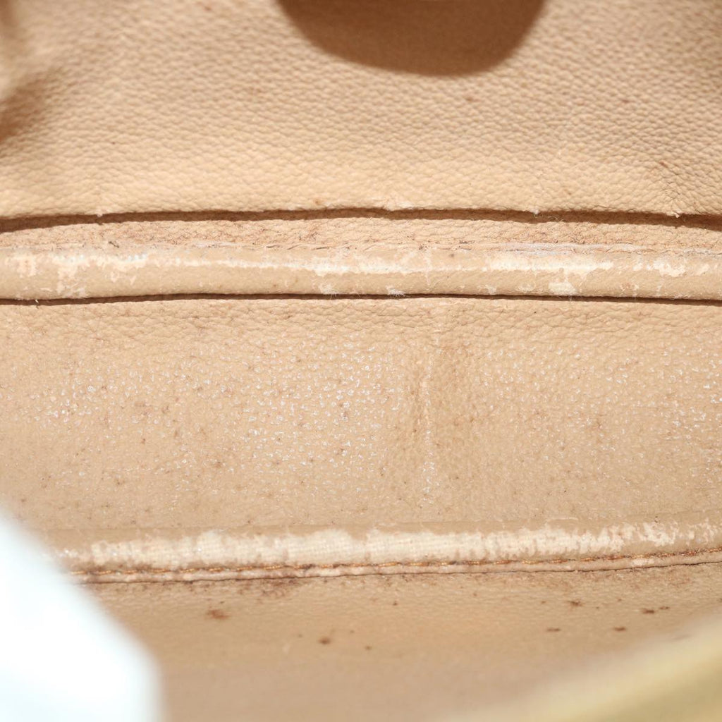 GUCCI Micro GG Canvas Shoulder Bag PVC Leather Beige 58442