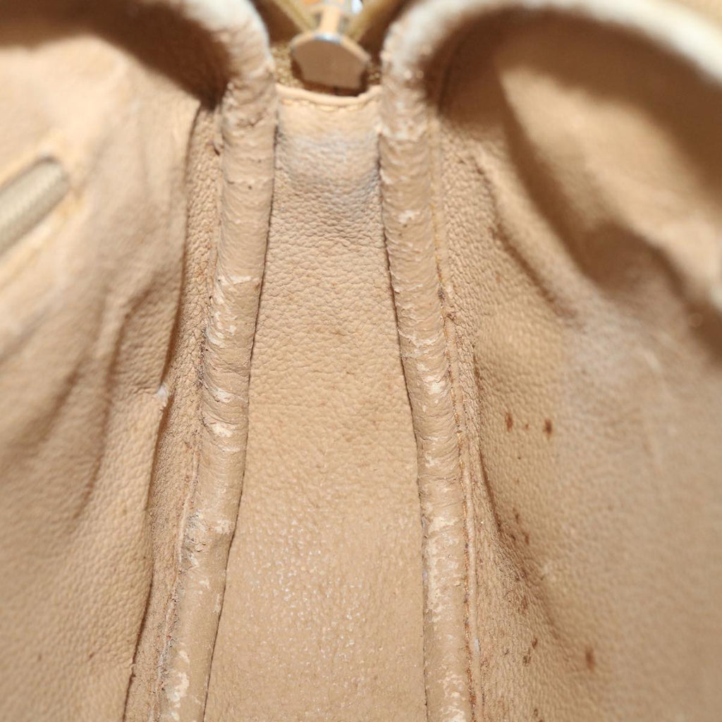GUCCI Micro GG Canvas Shoulder Bag PVC Leather Beige 58442