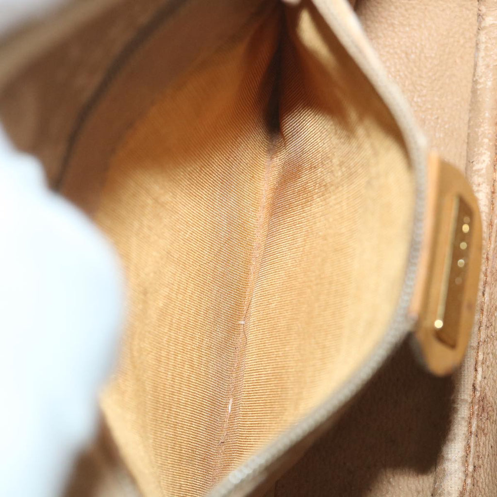GUCCI Micro GG Canvas Shoulder Bag PVC Leather Beige 58442