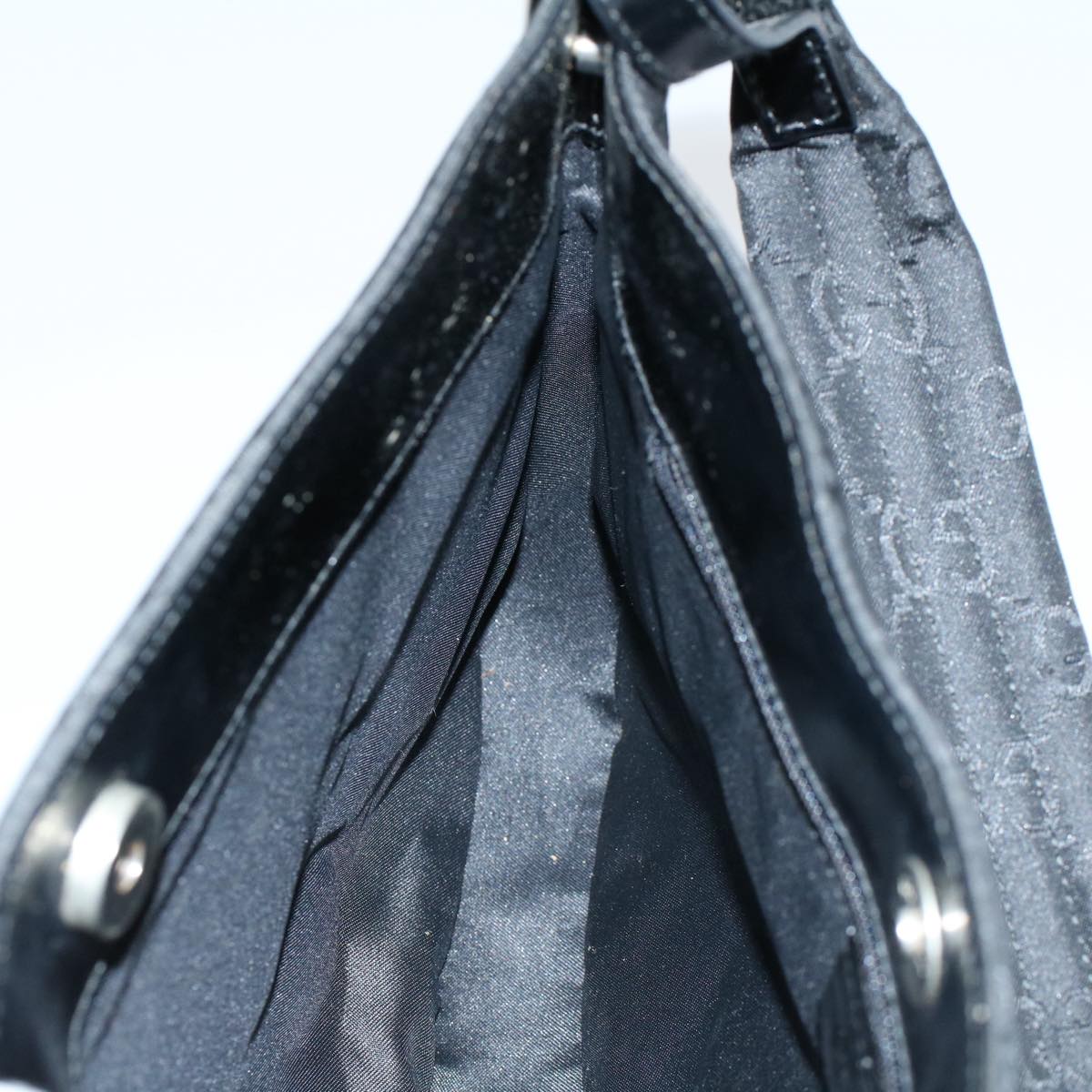 GUCCI GG Canvas Shoulder Bag Black 001 3193 002113 58479