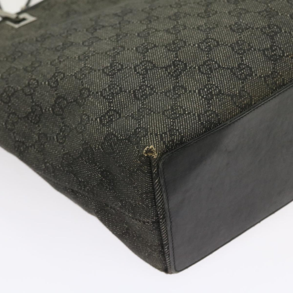 GUCCI GG Canvas Tote Bag Gray 31243 58485