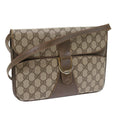 GUCCI GG Supreme Shoulder Bag PVC Leather Beige 58524