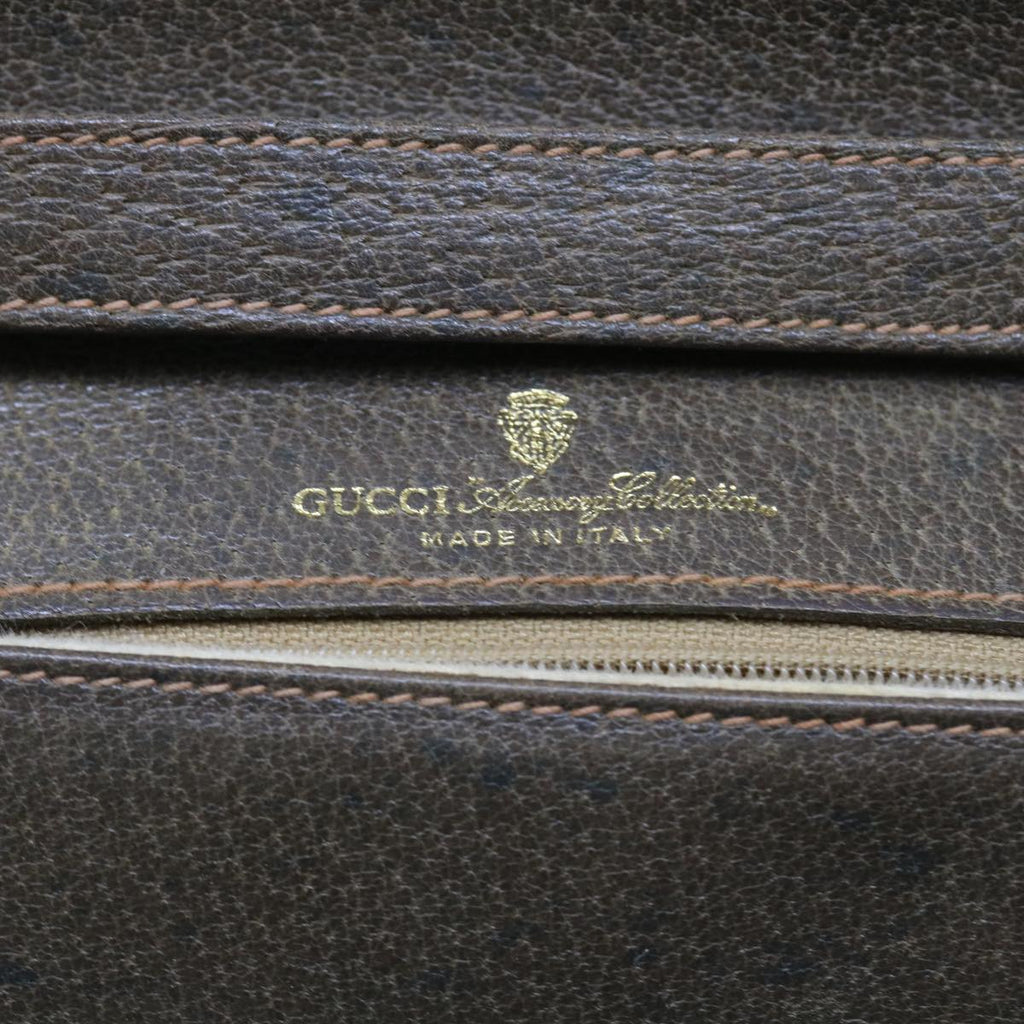 GUCCI GG Supreme Shoulder Bag PVC Leather Beige 58524