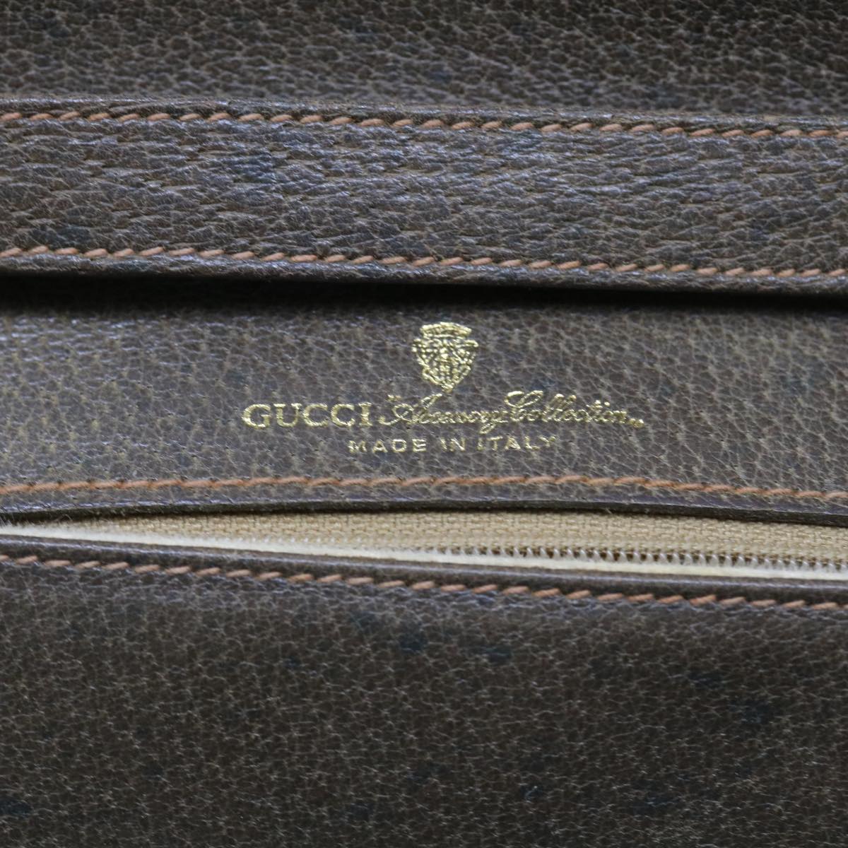 GUCCI GG Supreme Shoulder Bag PVC Leather Beige 58524