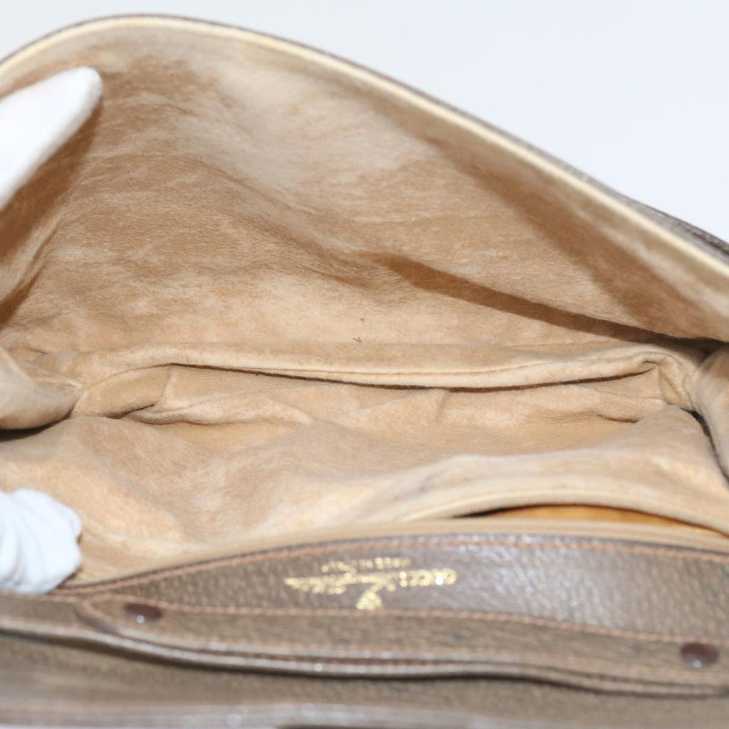 GUCCI GG Supreme Shoulder Bag PVC Leather Beige 58524