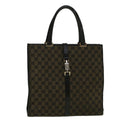 GUCCI GG Canvas Jackie Tote Bag Black Brown 002 1064 3444 58541
