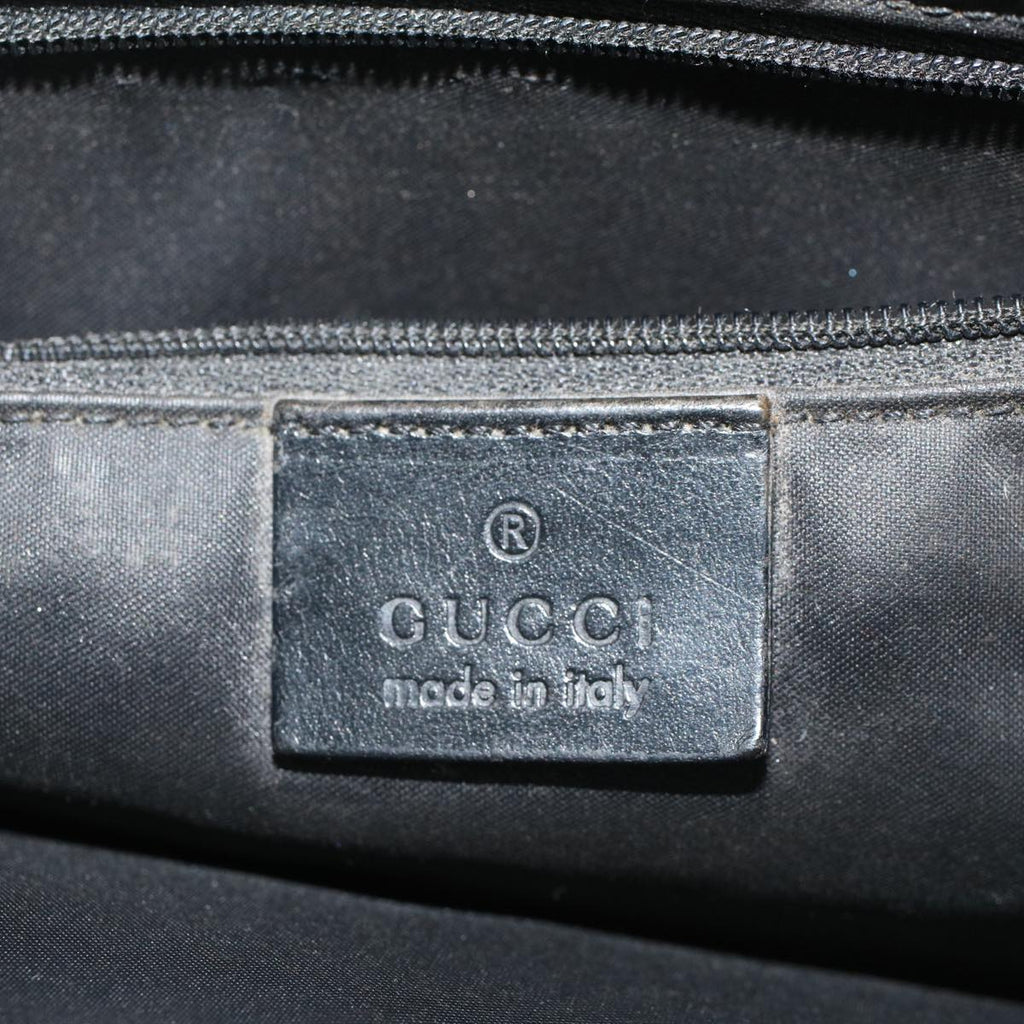 GUCCI GG Canvas Jackie Tote Bag Black Brown 002 1064 3444 58541