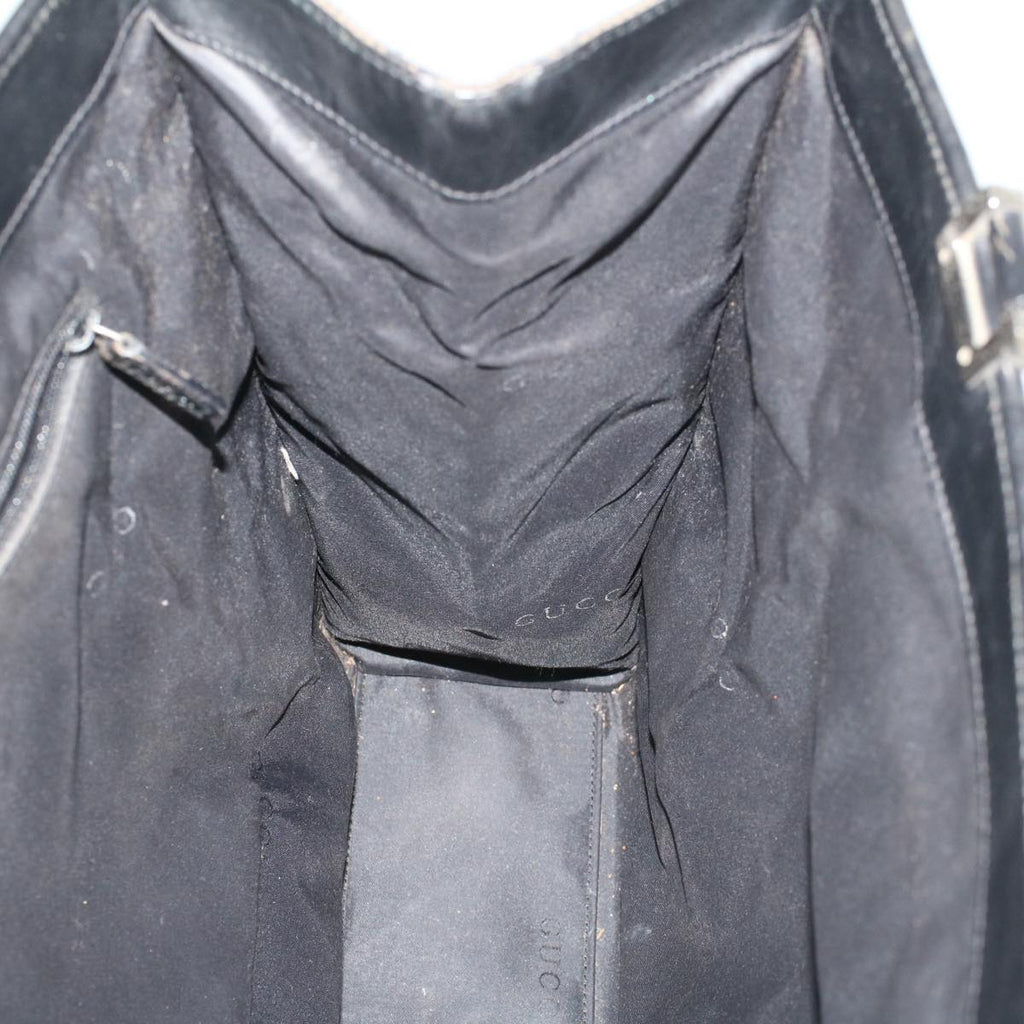 GUCCI GG Canvas Jackie Tote Bag Black Brown 002 1064 3444 58541