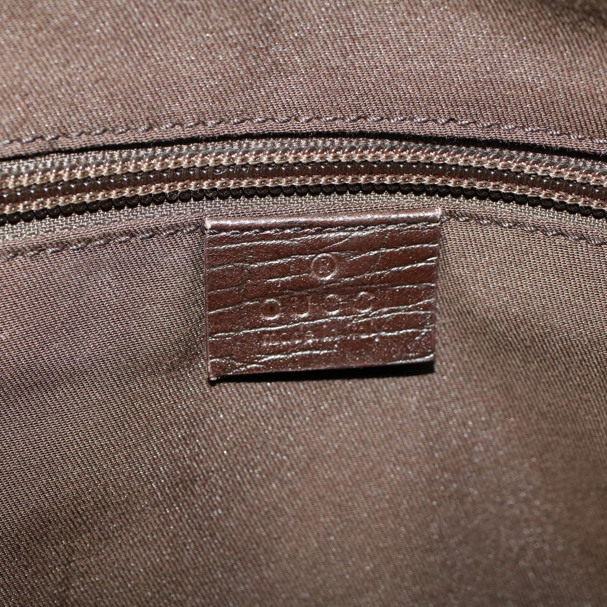 GUCCI GG Canvas Web Sherry Line Boston Bag PVC Leather Beige 145957 58555