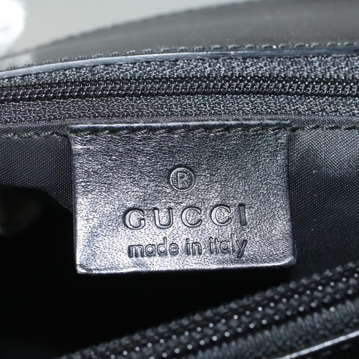 GUCCI Shoulder Bag Nylon Black 0021028 58556
