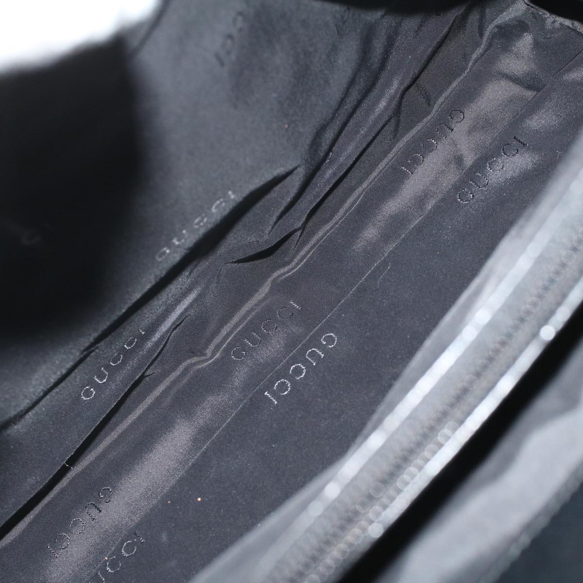 GUCCI Shoulder Bag Nylon Black 0021028 58556