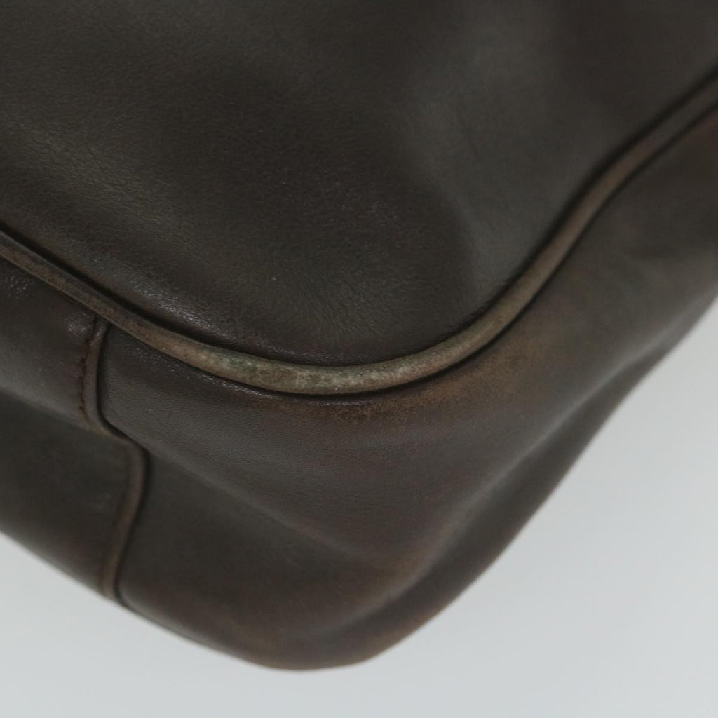GUCCI Bamboo Shoulder Bag Leather 2way Brown 001 1638 2123 58573