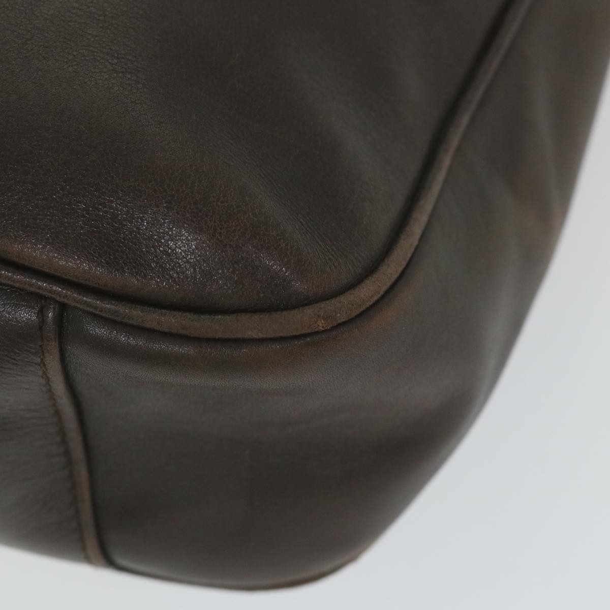 GUCCI Bamboo Shoulder Bag Leather 2way Brown 001 1638 2123 58573
