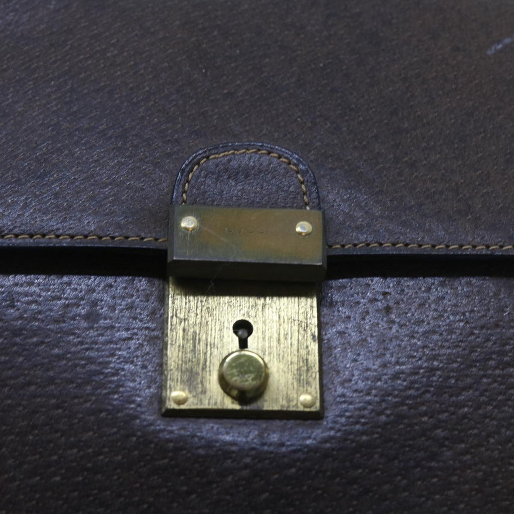 GUCCI Clutch Bag Leather Brown 58574