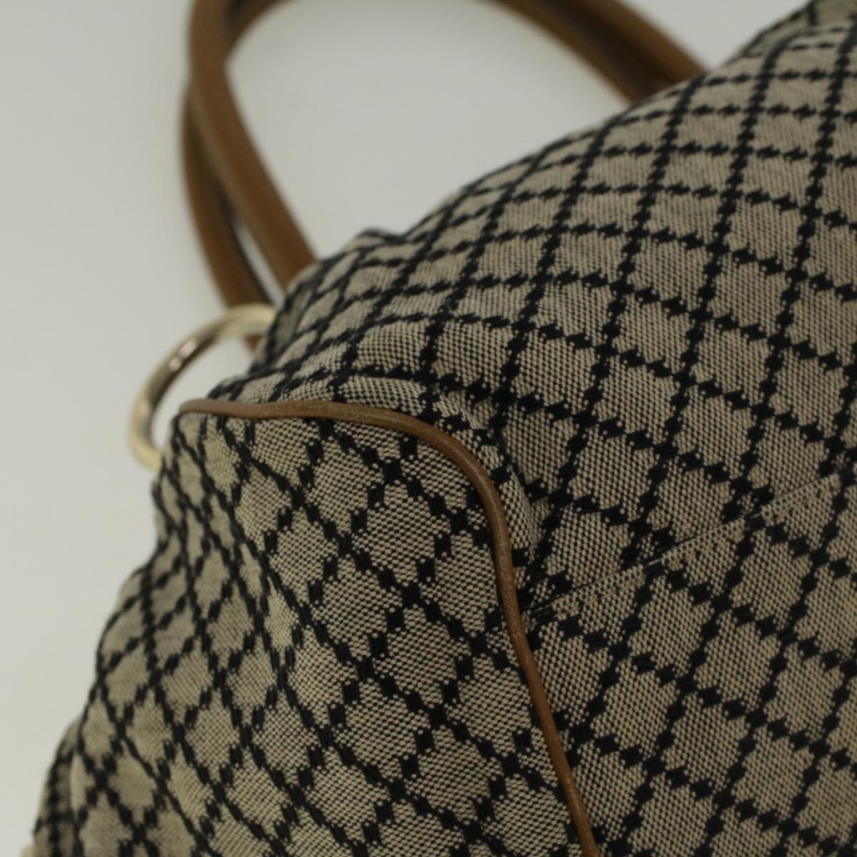 GUCCI Shoulder Bag Canvas 2way Beige Brown 223974 58602
