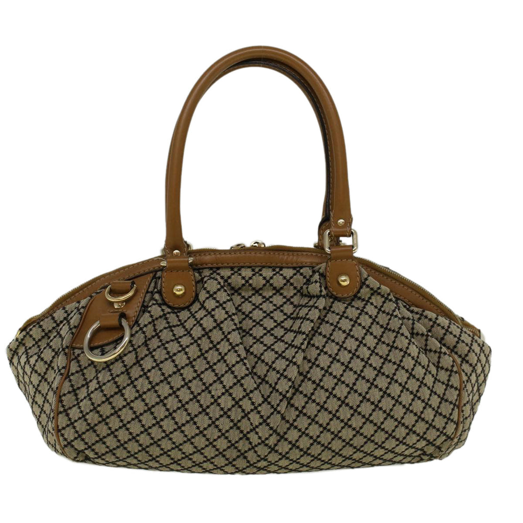 GUCCI Shoulder Bag Canvas 2way Beige Brown 223974 58602