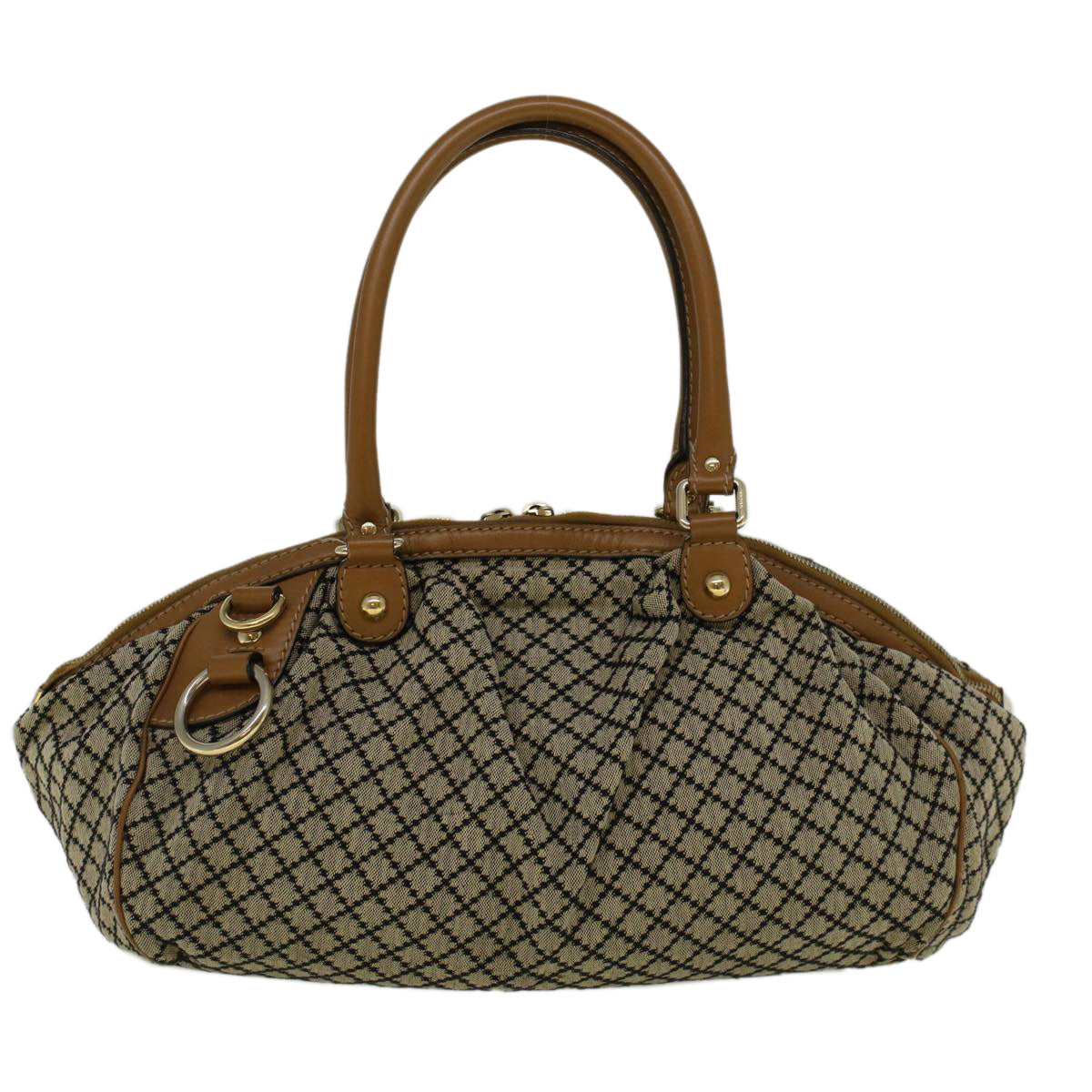 GUCCI Shoulder Bag Canvas 2way Beige Brown 223974 58602